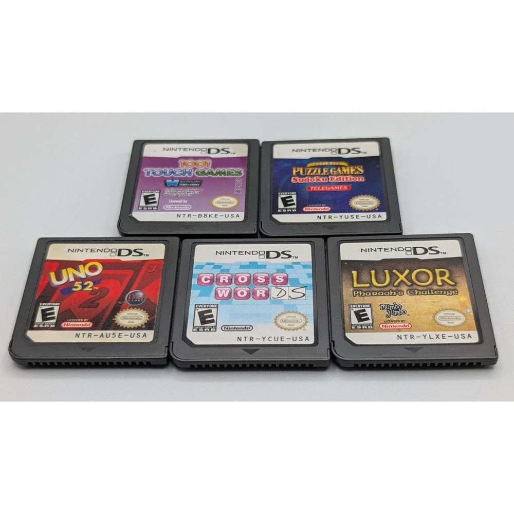 Nintendo DS Puzzle And Table Top Based Games Mixed Lot of 5 Cartridges Only